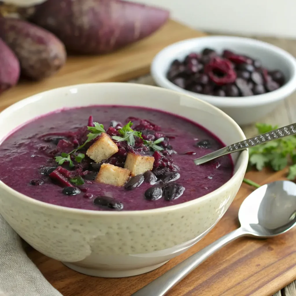 Purple Black Bean Soup Recipe