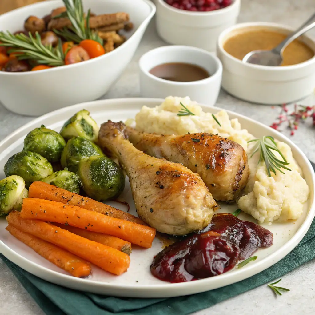 side dishes complementing turkey drumsticks