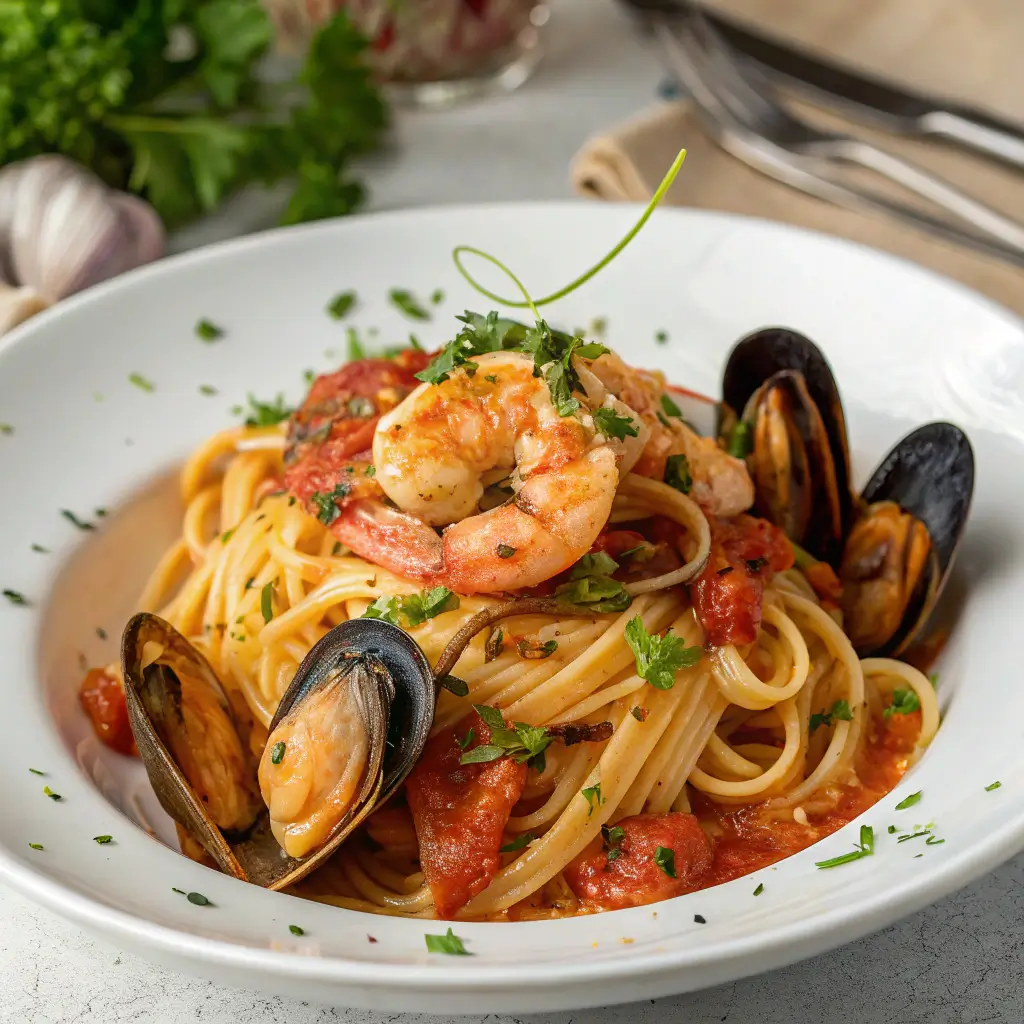 Tagliolini with Seafood