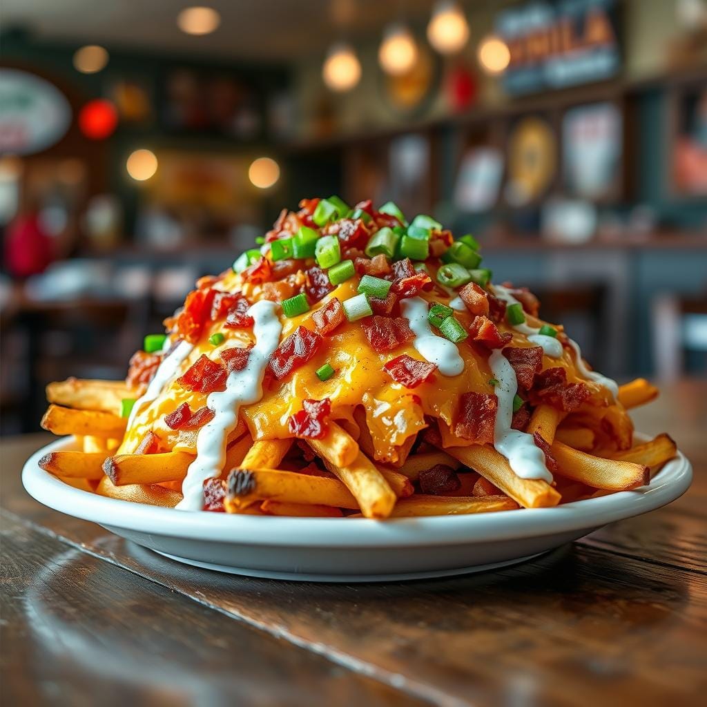 What goes with loaded fries?