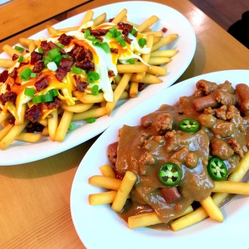 What is the difference between loaded and dirty fries?