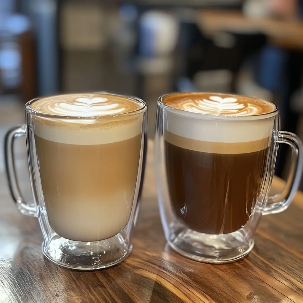 What's the difference between a white coffee and a latte?