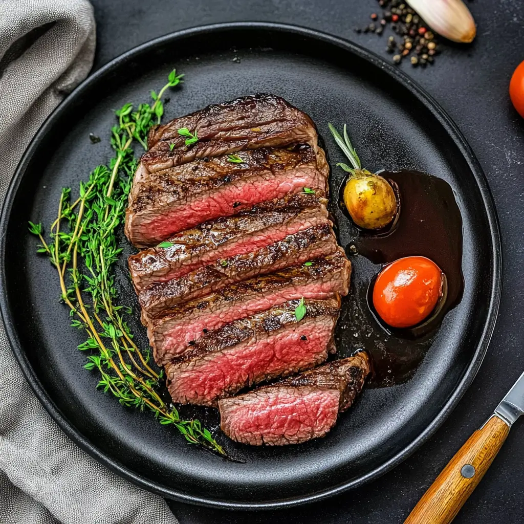 Why does flat iron steak taste like liver?