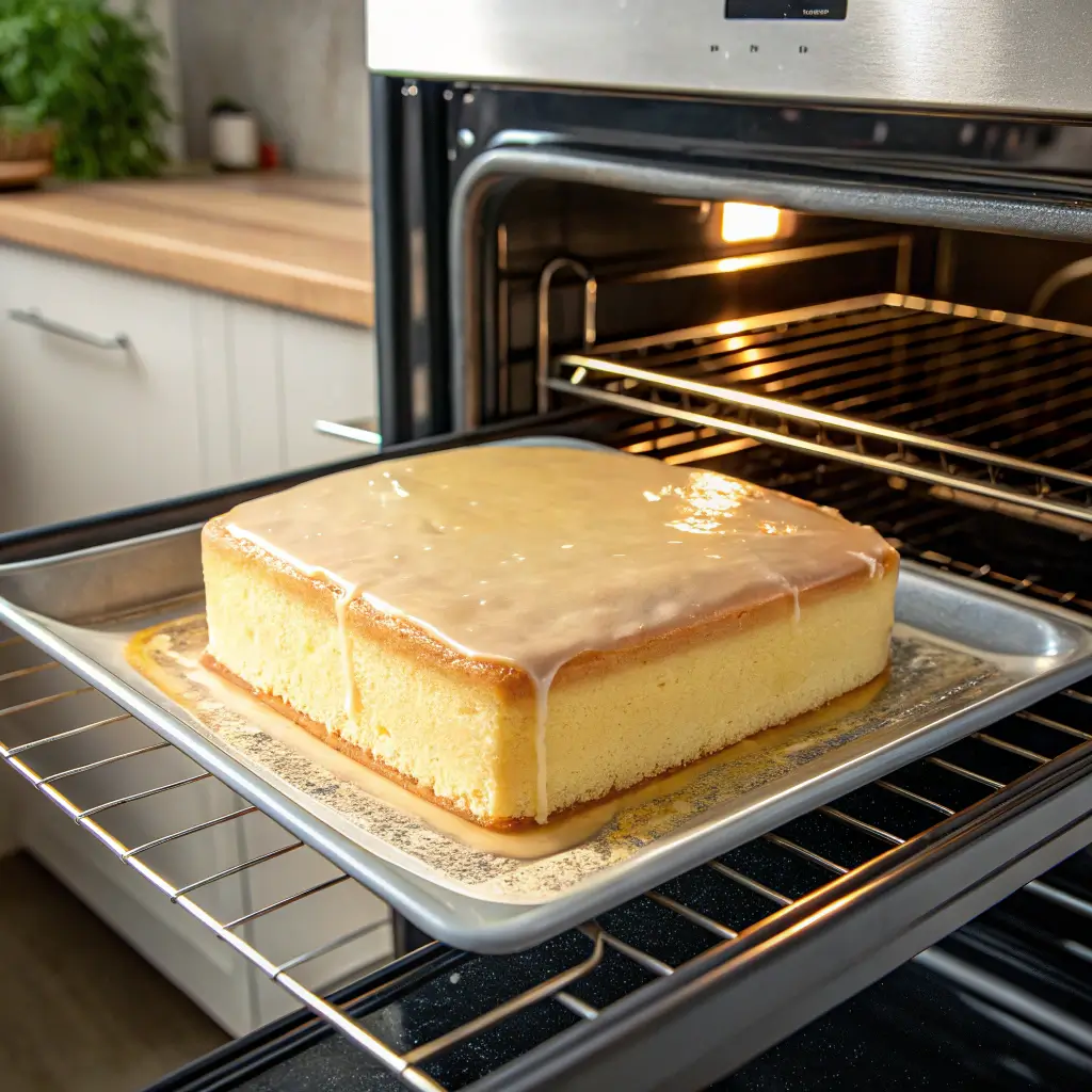 baked kefir sheet cake 