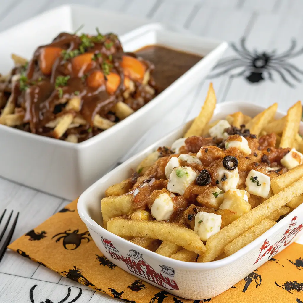 boo fries and canadian poutine