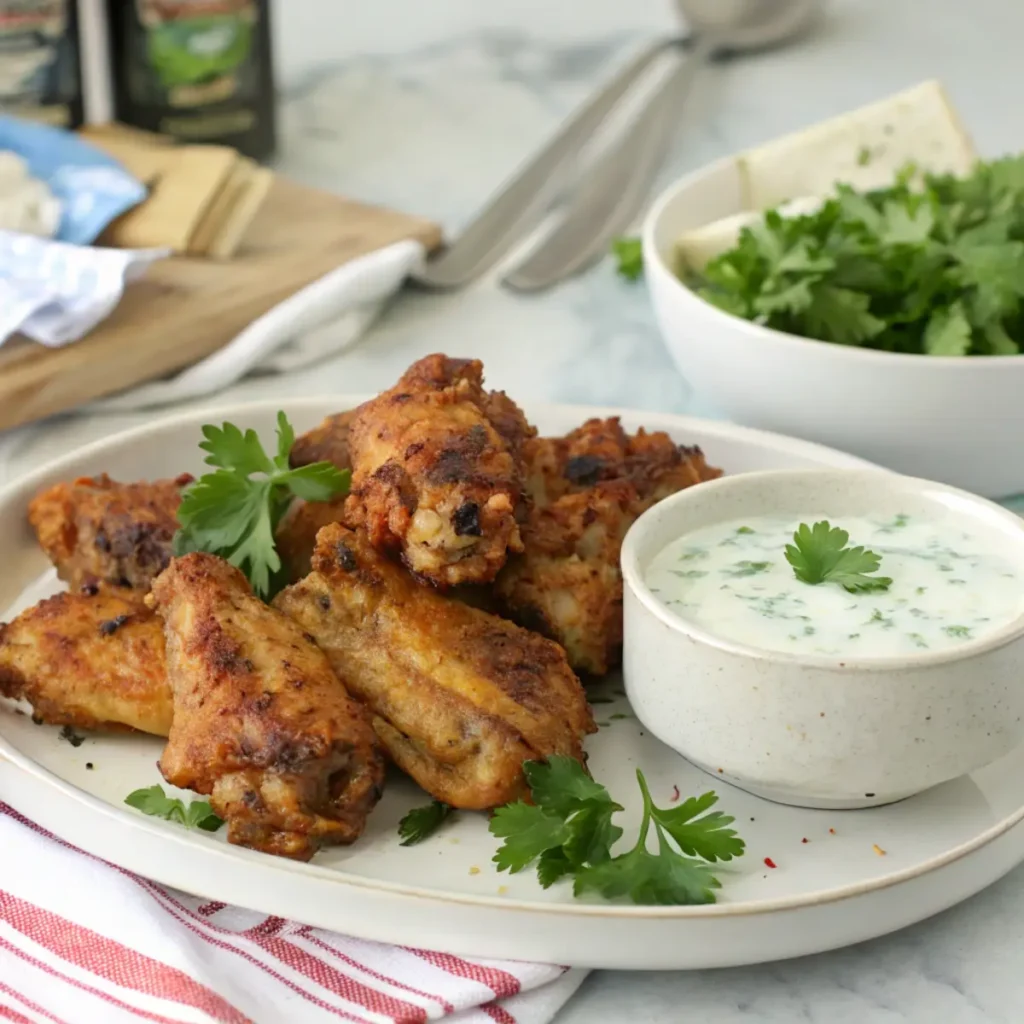 Frozen Chicken Wings in an Air Fryer
