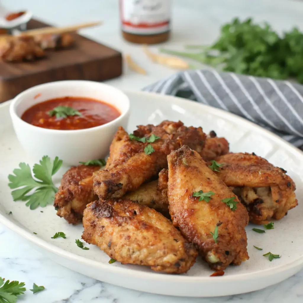 Frozen Chicken Wings in an Air Fryer