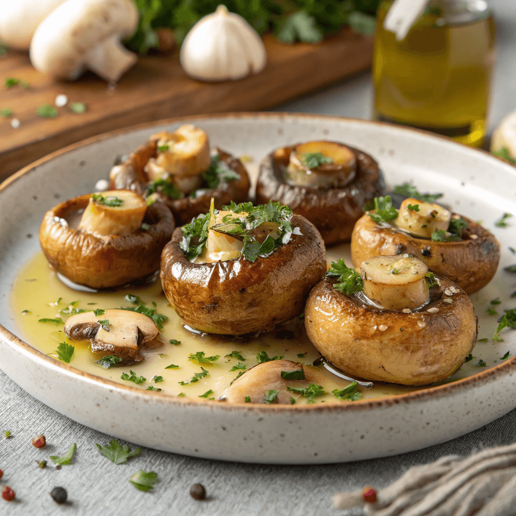 garlic butter saut ed mushrooms for quick snacks