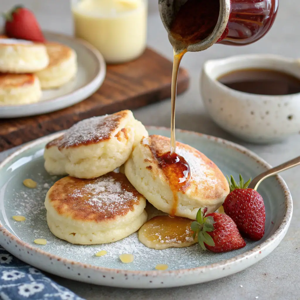 melted small pancakes