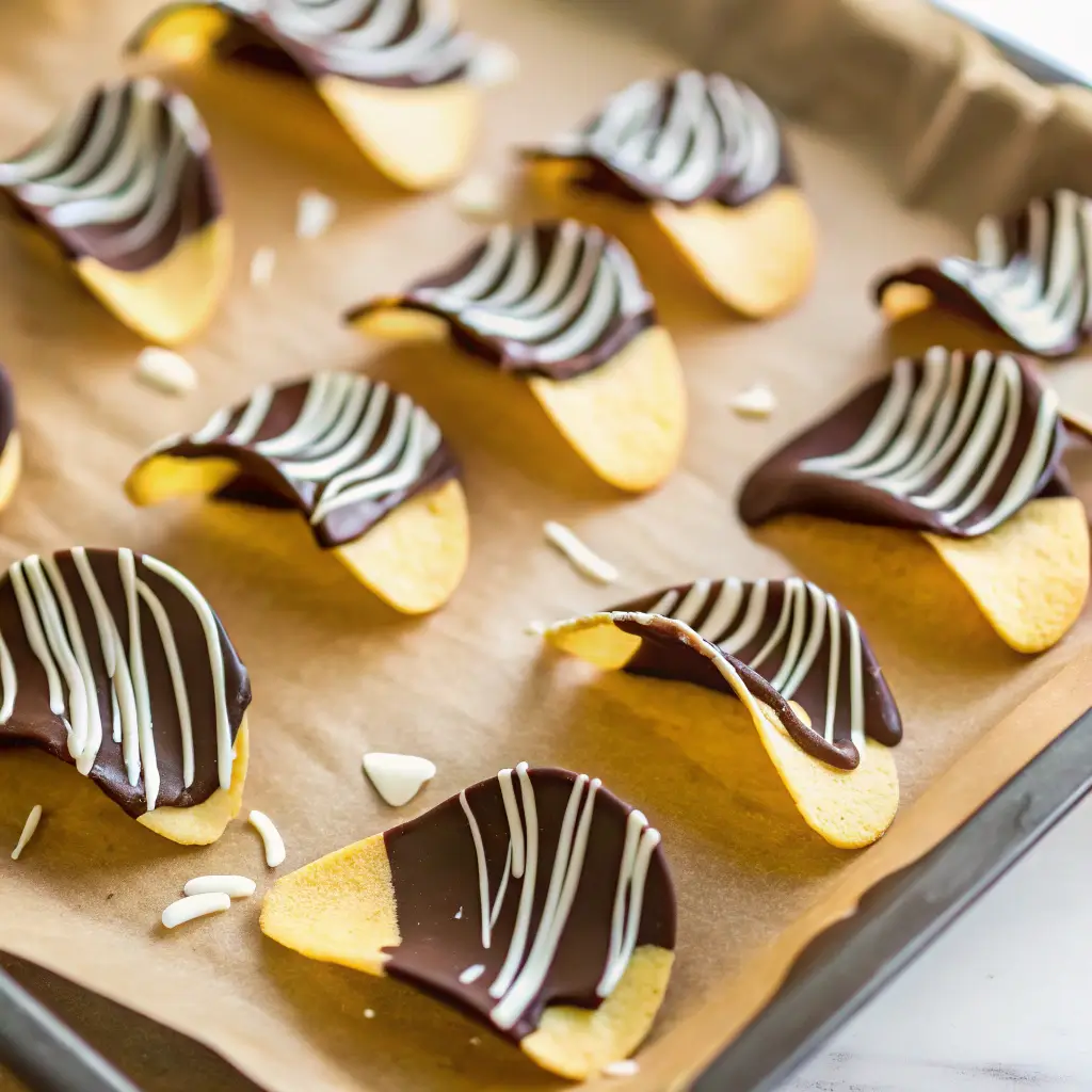 chocolate covered potato chips